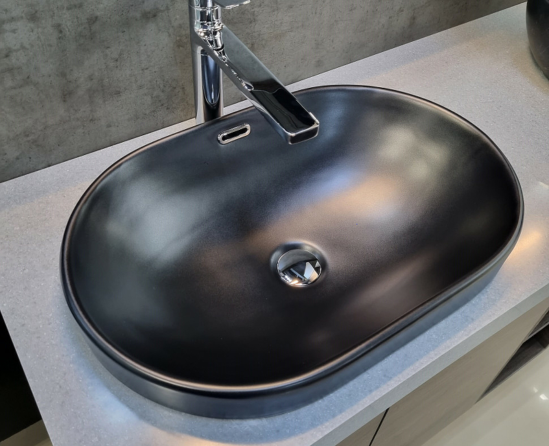 Раковина CeramaLux 60 5006CMB Черная матовая от магазина ЛесКонПром.ру