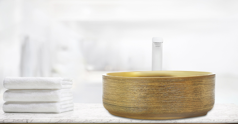 Раковина-чаша WeltWasser Elbach 3134 LSG 35 10000004539 Золотистая от магазина ЛесКонПром.ру