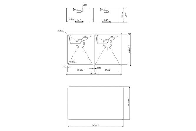 Мойка врезная IDDIS Edifice 80550581 от магазина ЛесКонПром.ру