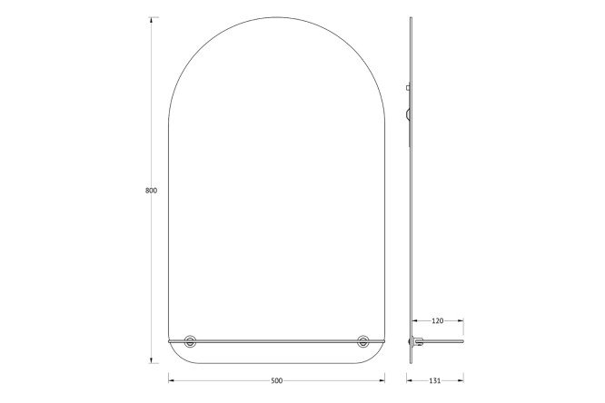 Зеркало EVOFORM Optima 80521946 от магазина ЛесКонПром.ру