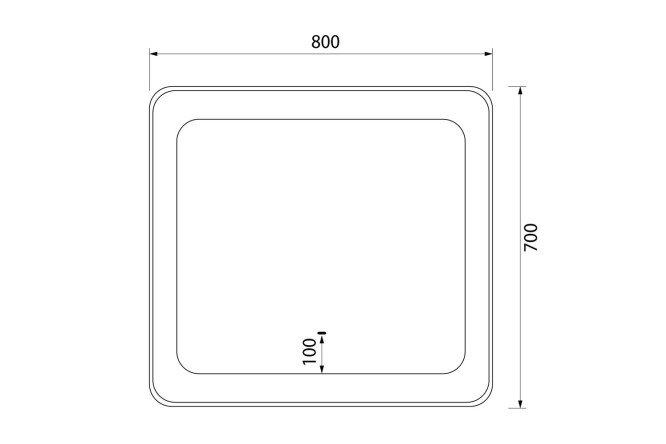 Зеркало с подсветкой IDDIS Esper 80548806 от магазина ЛесКонПром.ру