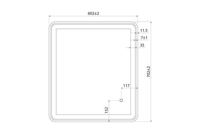 Зеркало IDDIS Cloud 80534429 от магазина ЛесКонПром.ру