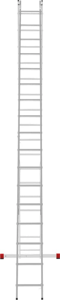 Лестница алюминиевая двухсекционная полупрофессиональная Новая Высота 2x17 арт. 2220217 от магазина ЛесКонПром.ру