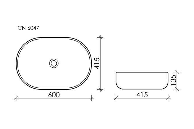 Умывальник накладной CERAMICA NOVA Element 80551258 от магазина ЛесКонПром.ру