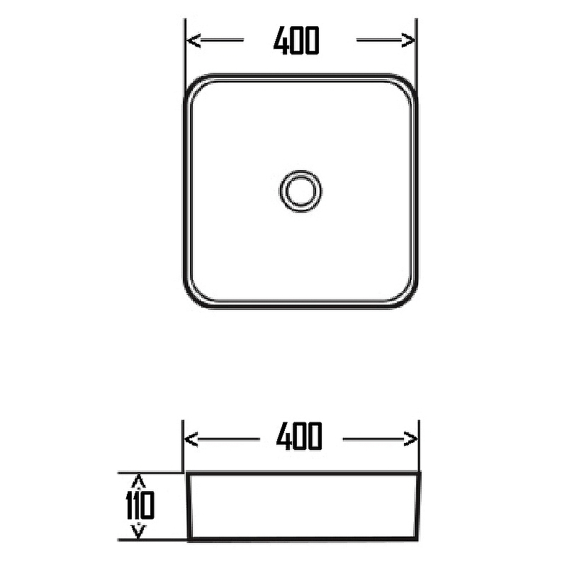 Раковина-чаша AQUAme 40 AQM5008 Белая глянцевая от магазина ЛесКонПром.ру
