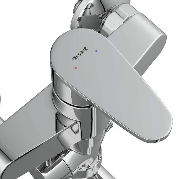 Смеситель для ванны Cersanit Cari длинный излив хром от магазина ЛесКонПром.ру