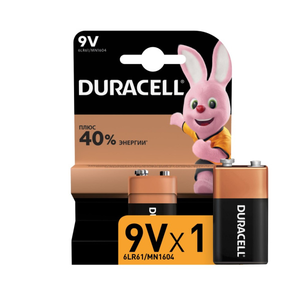 Батарейка 6LR61 (крона) Duracell от магазина ЛесКонПром.ру