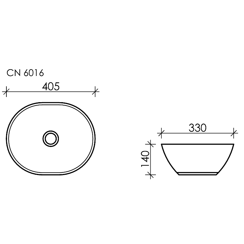 Раковина-чаша Ceramica Nova Element 41 CN6016 Белая от магазина ЛесКонПром.ру