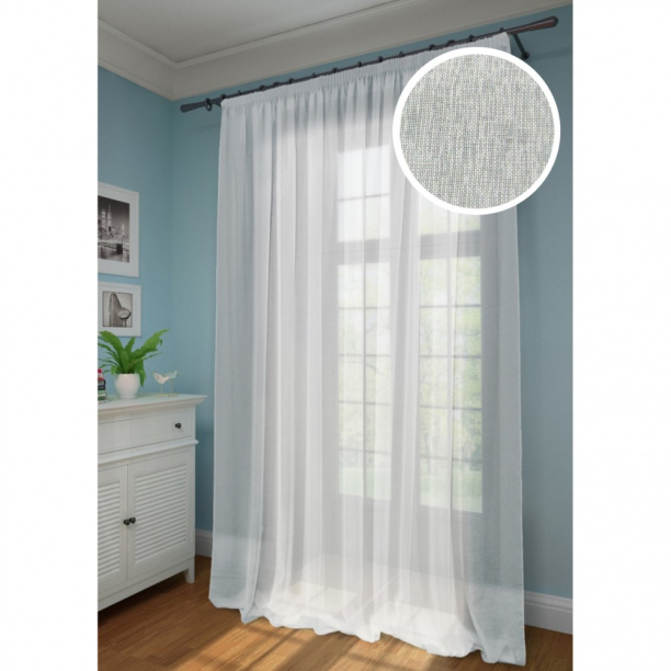 Штора-тюль Батист 300х275 см белая от магазина ЛесКонПром.ру