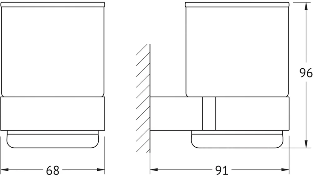 Стакан Artwelle Schwarz 7721 черный от магазина ЛесКонПром.ру
