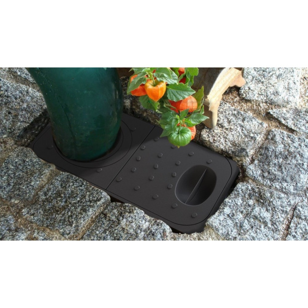 Ливнеприёмник под водосточную трубу Ecoteck черный от магазина ЛесКонПром.ру