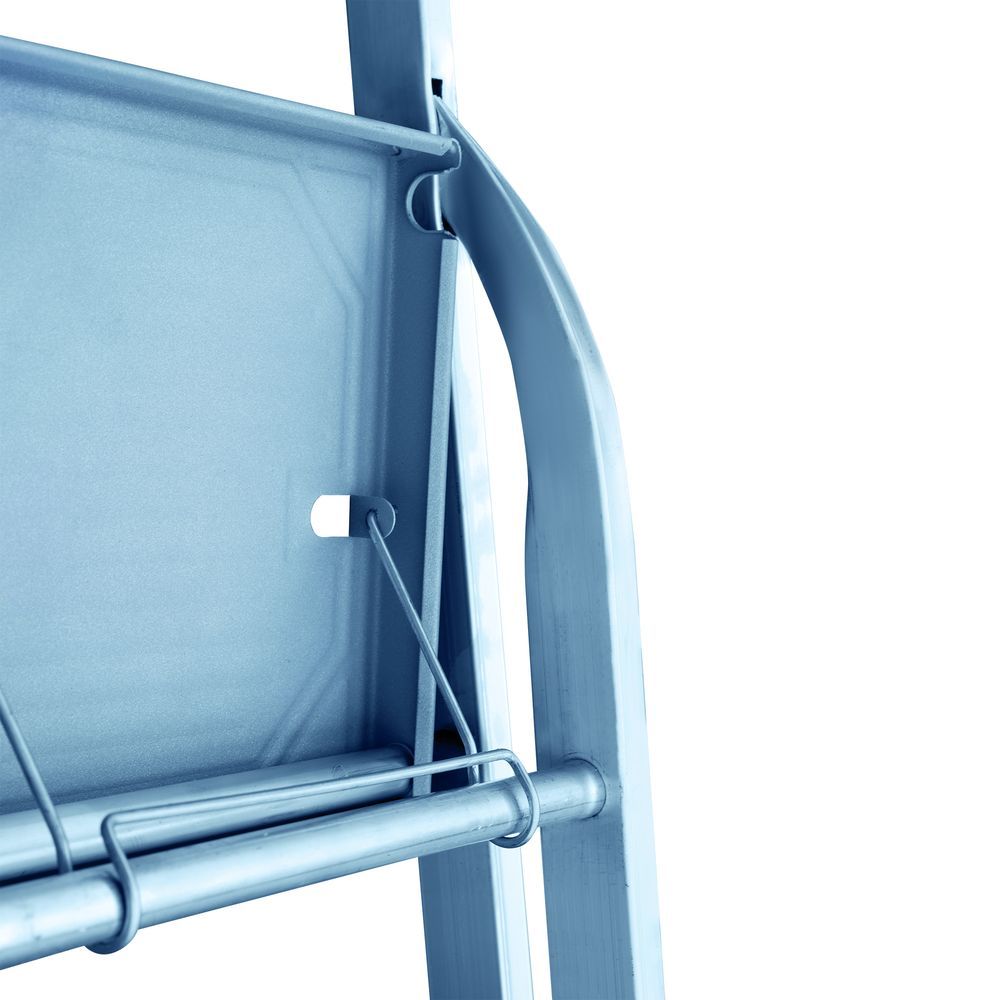 Стремянка алюминиевая с широкой ступенью Новая Высота 6 ступеней (арт. 2117106) от магазина ЛесКонПром.ру