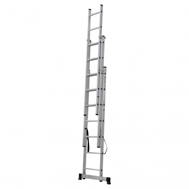 Лестница алюминиевая трехсекционная Новая Высота 7 ступеней от магазина ЛесКонПром.ру