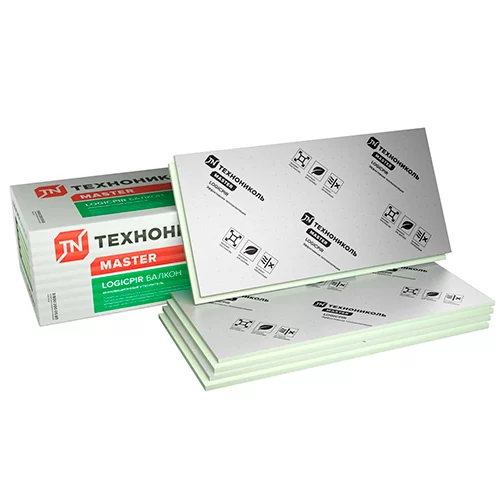 Плита теплоизоляционная LOGICPIR Балкон Ф/Ф 1200х600х20 мм от магазина ЛесКонПром.ру