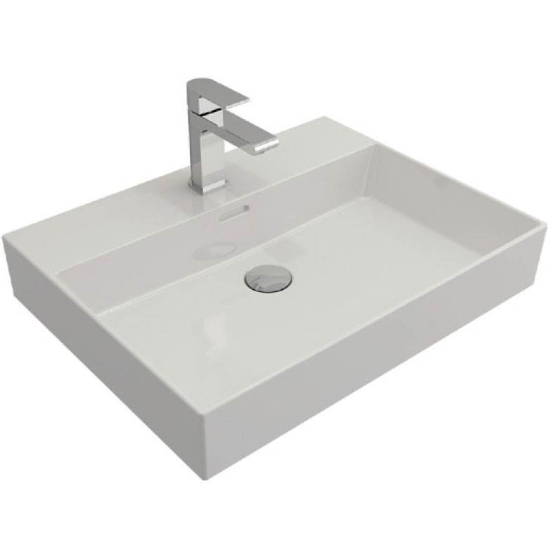 Раковина Bocchi Milano 60 1376 Белая глянцевая от магазина ЛесКонПром.ру