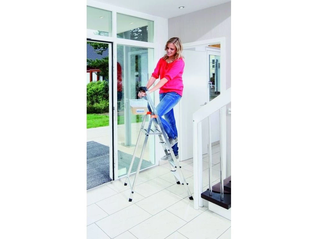Стремянка алюминиевая Krause Safety 7 ступеней (арт. 128973) от магазина ЛесКонПром.ру