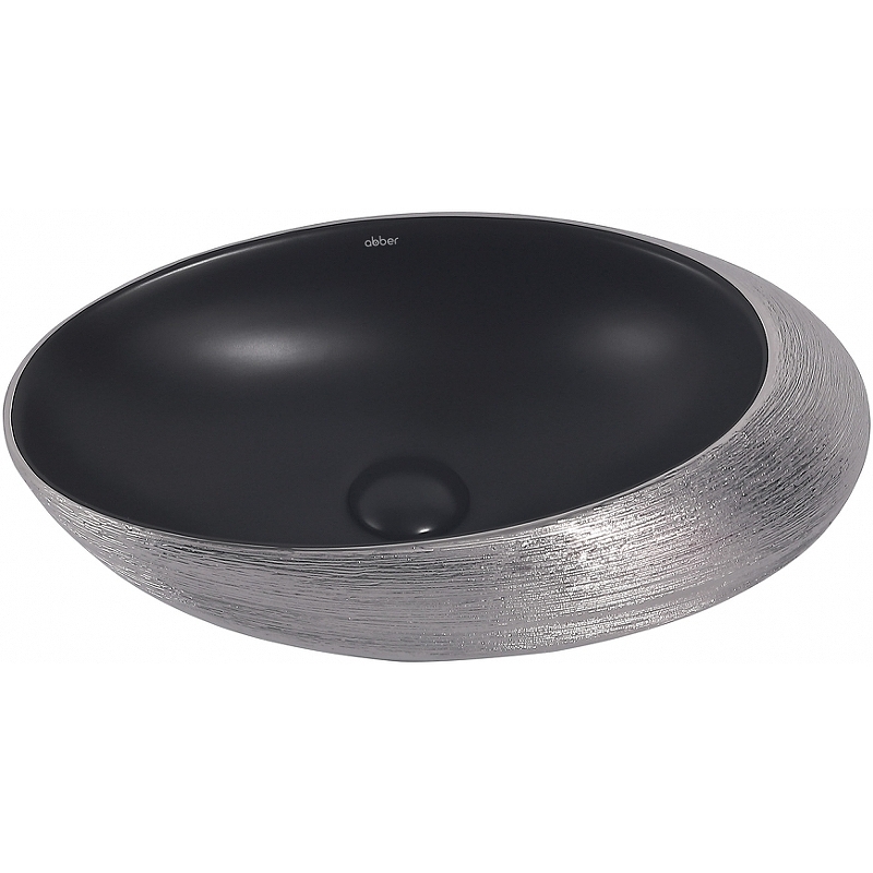 Раковина-чаша Abber Bequem 49 AC2107BS Черный матовый Серебро от магазина ЛесКонПром.ру