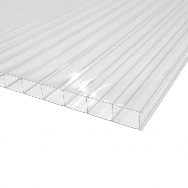 Сотовый поликарбонат 6 мм прозрачный 2,1x6 м от магазина ЛесКонПром.ру