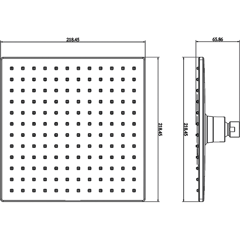 Верхний душ Swedbe Calypso 5040 Хром от магазина ЛесКонПром.ру