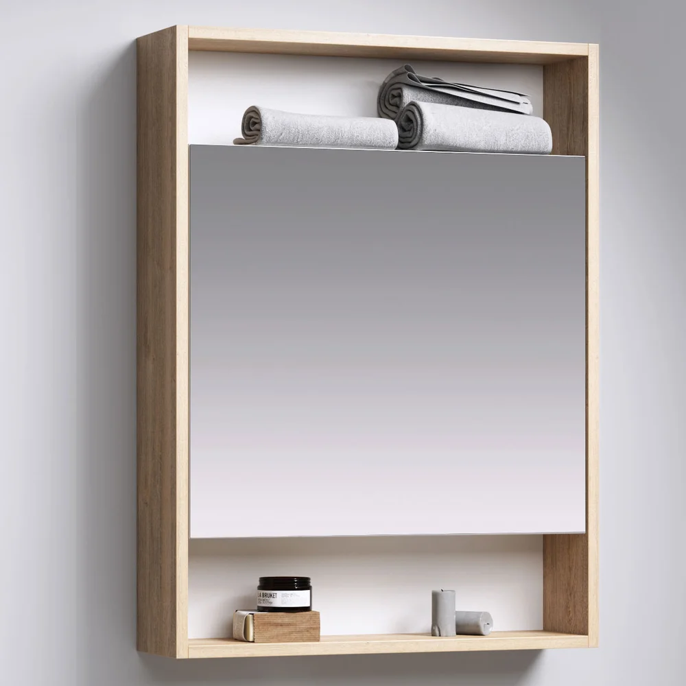 Зеркало-шкаф Aqwella City 60 дуб балтийский от магазина ЛесКонПром.ру