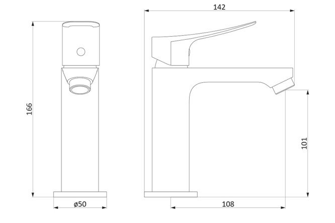 Смеситель для умывальника DAMIXA Apollo 80529554 от магазина ЛесКонПром.ру