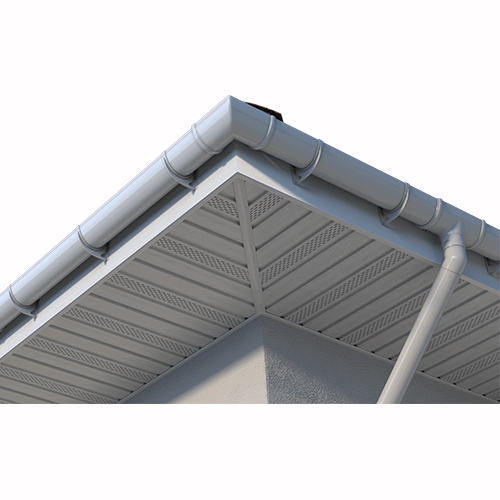 Кронштейн желоба ТЕХНОНИКОЛЬ ПВХ 125/82, белый от магазина ЛесКонПром.ру