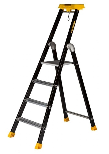 Стремянка алюминиевая профессиональная анодированная с полочкой Centaure 4 ступени MP (арт.439203) от магазина ЛесКонПром.ру