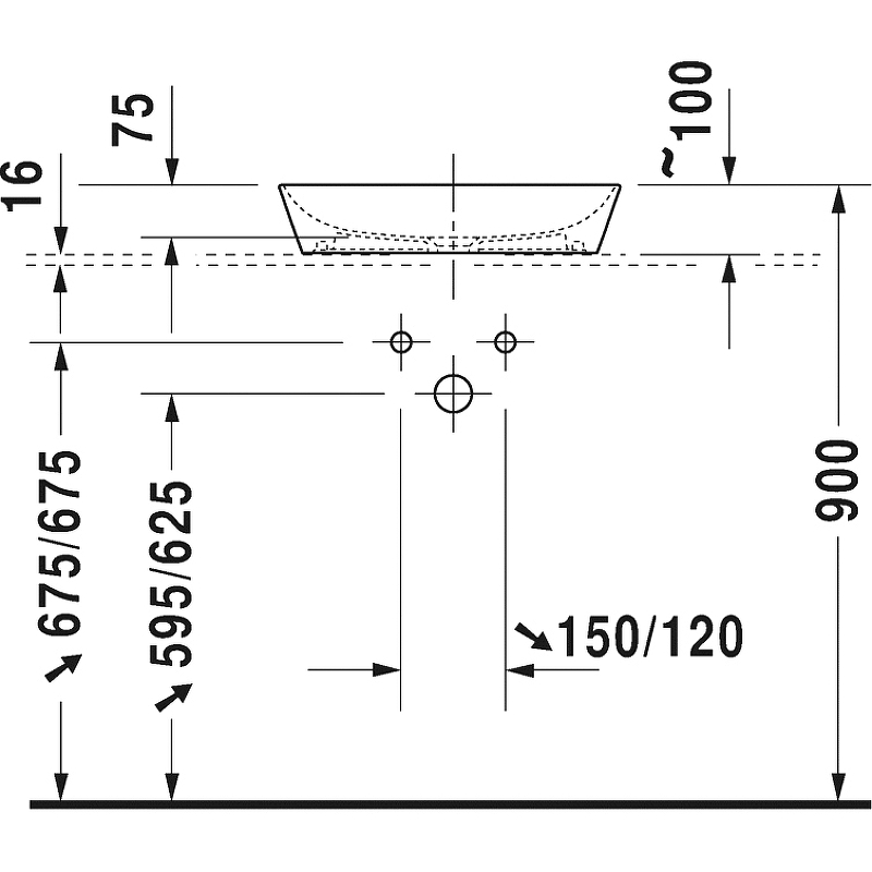 Раковина-чаша Duravit Cape-Cod 50 2339500000 Белая глянцевая от магазина ЛесКонПром.ру