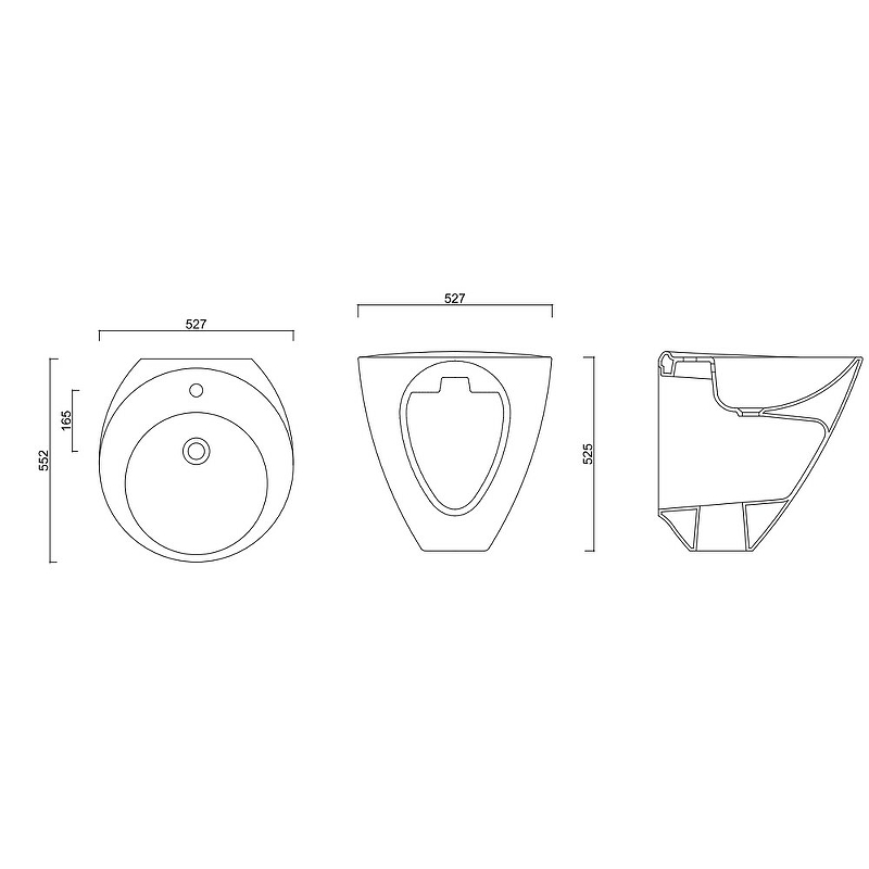 Раковина Guralvit Arya 53 AR01MNL01 Белая от магазина ЛесКонПром.ру