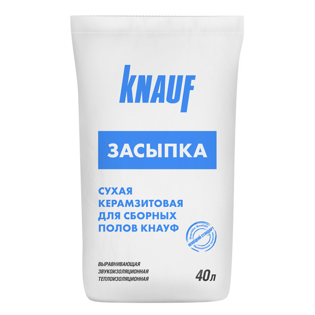 Засыпка керамзитовая КНАУФ 40 л от магазина ЛесКонПром.ру