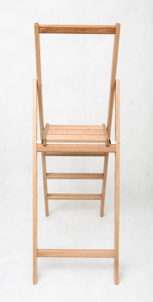 Стремянка деревянная Hoz-Block Батя 4 ступени Светлая (арт. СДБ-4С) от магазина ЛесКонПром.ру