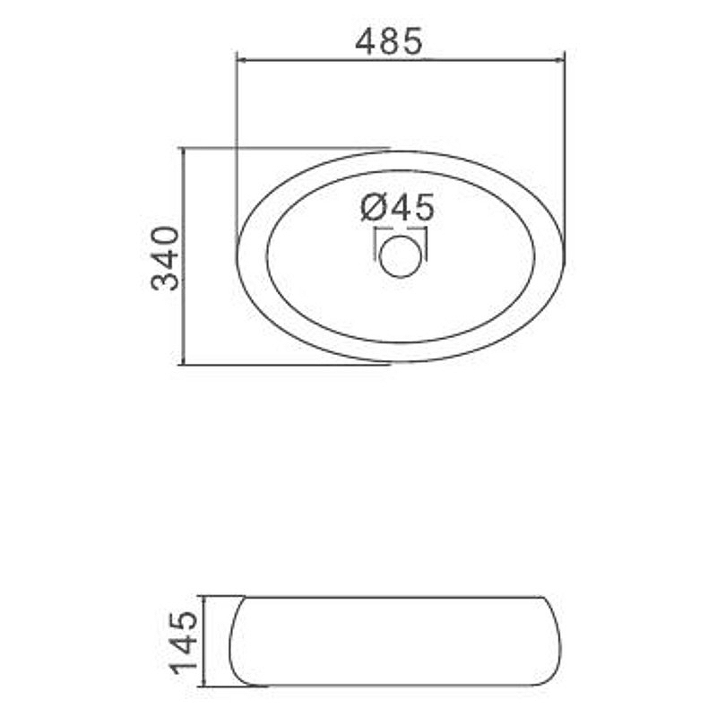 Раковина-чаша Gappo 49 GT305 Белая от магазина ЛесКонПром.ру