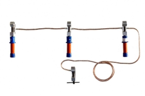 Заземление переносное ДИЭЛЕКТРИК для распределительных устройств ПЗРУ-1Д от магазина ЛесКонПром.ру