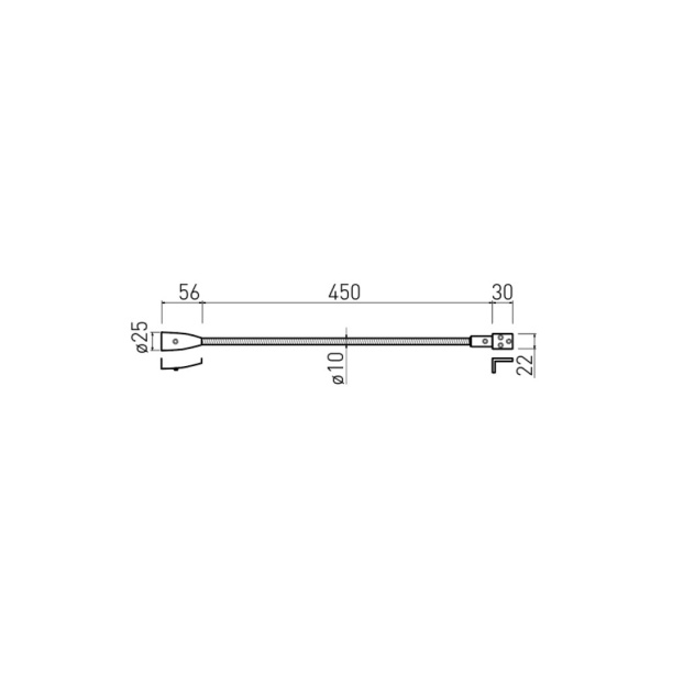 Светильник гибкий BOSTON 1Вт LED алюминий GTV от магазина ЛесКонПром.ру