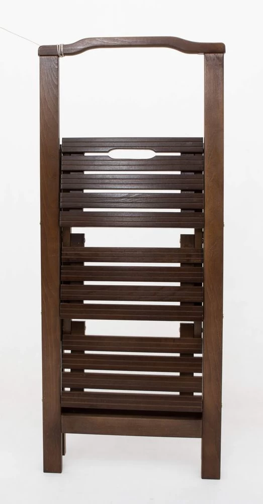 Стремянка деревянная с широкими ступенями Hoz-Block Микки 4 ступени Черная (арт. СДМ-4Ч) от магазина ЛесКонПром.ру