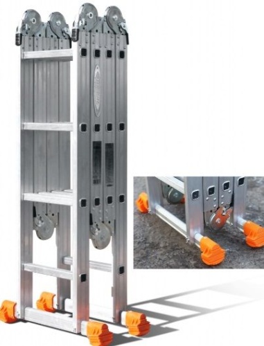 Лестница трансформер алюминиевая 2х3+2х4 КЛАССИК Эйфель от магазина ЛесКонПром.ру