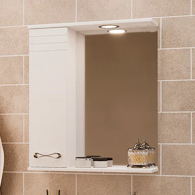 Зеркало Emmy Рио 50 L, с подсветкой от магазина ЛесКонПром.ру