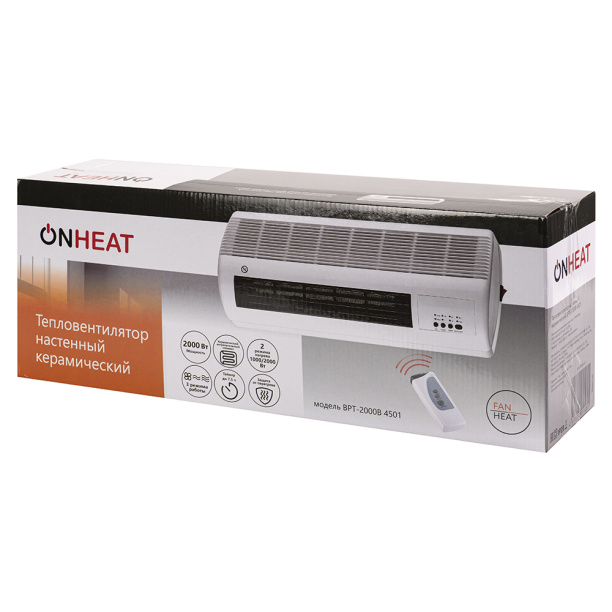 Тепловентилятор настенный ONHEAT 2 кВт от магазина ЛесКонПром.ру