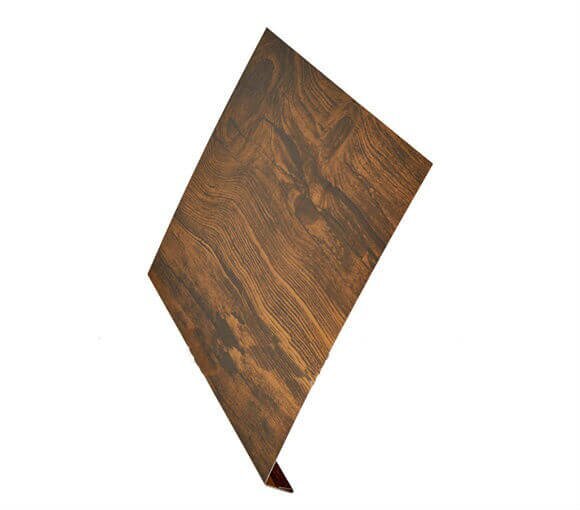 Планка ветровая L-профиль AQUASYSTEM 200х2000 мм ST Printech NAIVE MAROON темное дерево от магазина ЛесКонПром.ру