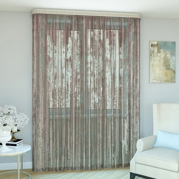 Штора-тюль Дождь 300х260 см брусника от магазина ЛесКонПром.ру