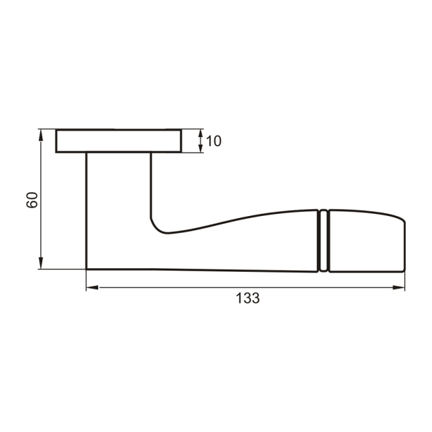 Дверные ручки RENZ Риволи матовый никель от магазина ЛесКонПром.ру