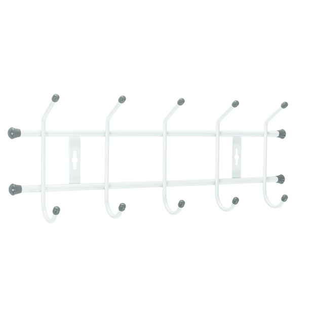 Вешалка настенная Ника ВН5 48,5х6,7х18 см белая от магазина ЛесКонПром.ру