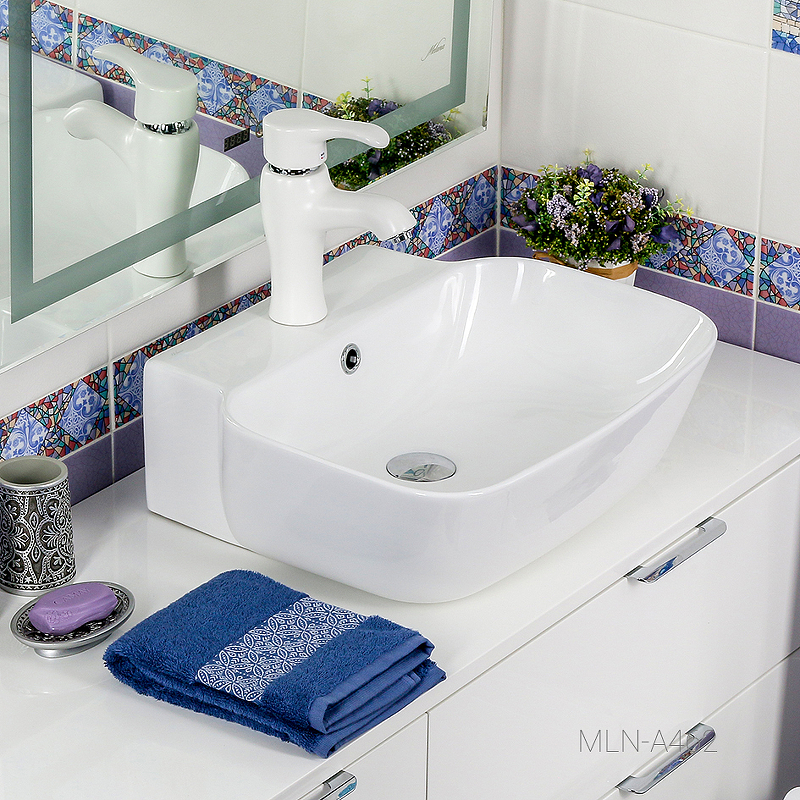 Раковина Melana 50 MLN-A462 Белая от магазина ЛесКонПром.ру