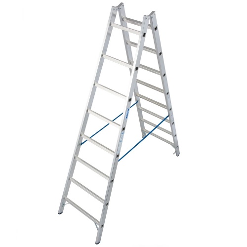 Стремянка алюминиевая двухсторонняя Krause Stabilo 2х8 ступеней (арт. 124920) от магазина ЛесКонПром.ру