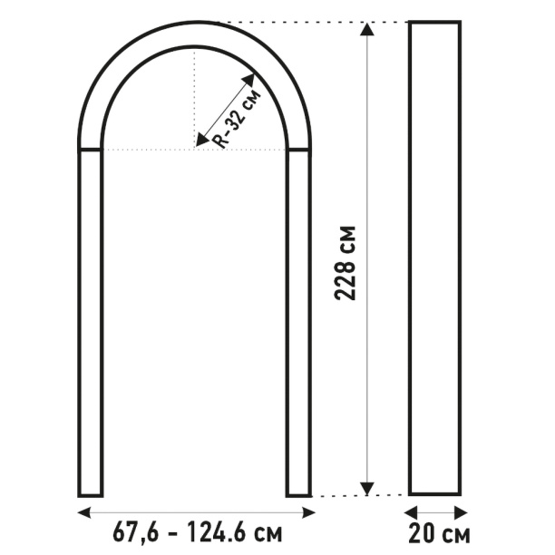 Арка Романская малая без отделки от магазина ЛесКонПром.ру