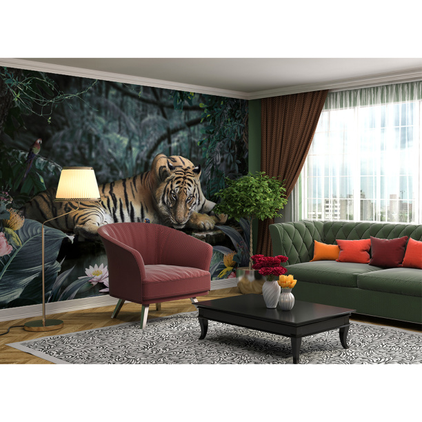 Фотообои флизелиновые Tiger 400х270 см от магазина ЛесКонПром.ру