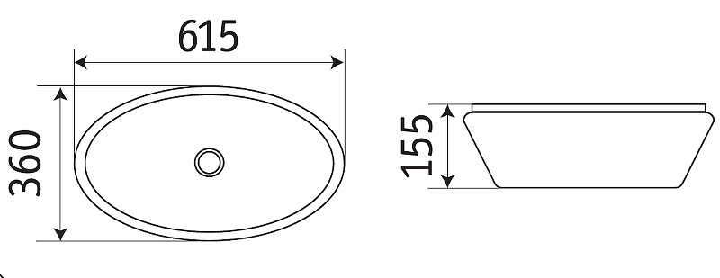 Раковина-чаша CeramaLux 60 7811АSJ Золото от магазина ЛесКонПром.ру