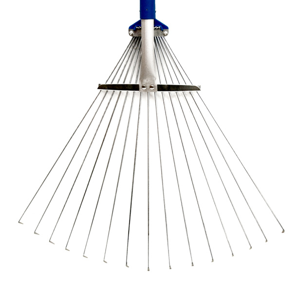 Грабли веерные раздвижные с телескопической алюминиевой рукояткой от магазина ЛесКонПром.ру