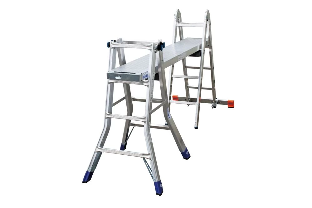 Шарнирная телескопическая лестница 4х5 STABILO KRAUSE арт. 133960 от магазина ЛесКонПром.ру