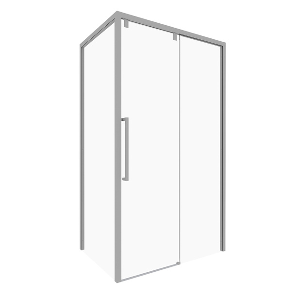 Душевая дверь FLUMEN Sangro 100х195 см черный профиль от магазина ЛесКонПром.ру